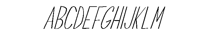 Swallow Falls Lite Italic Font UPPERCASE