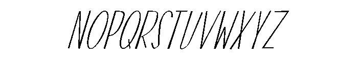 Swallow Falls Lite Italic Font UPPERCASE