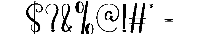 Sweet Daddy Font OTHER CHARS