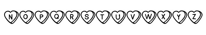 Sweet Hearts BV Font UPPERCASE