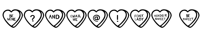 Sweet Hearts Font OTHER CHARS