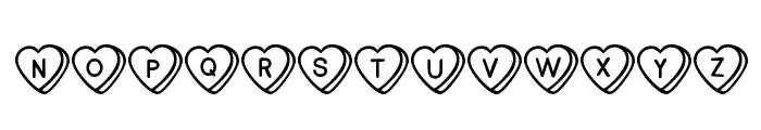 Sweet Hearts Font UPPERCASE