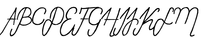 Sweet Lady Italic Font UPPERCASE