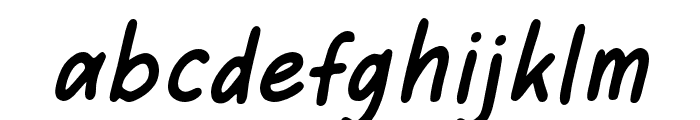 SweetHansan-Italic Font LOWERCASE