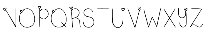 Sweetheart Regular Font UPPERCASE