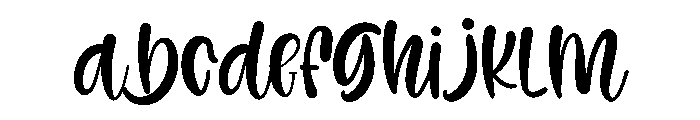 Sweetme Font LOWERCASE
