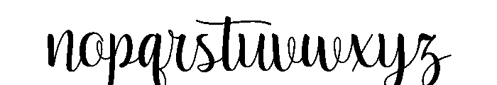 Sweety Beach Font LOWERCASE