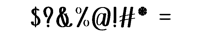Sweety Candy Font OTHER CHARS