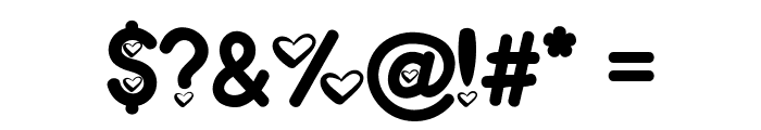 Sweety Love1 Font OTHER CHARS
