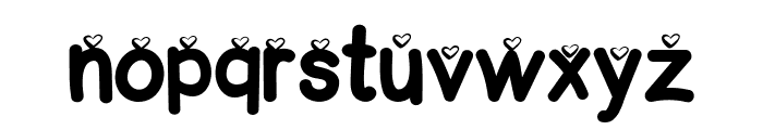 Sweety Love1 Font LOWERCASE