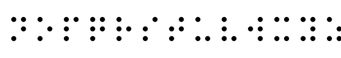 Swell Braille Font LOWERCASE
