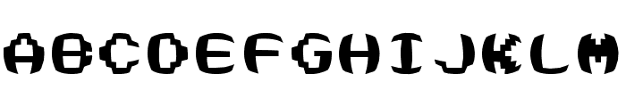 Swelled Computer Font UPPERCASE