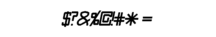 SwingarmYori-LightItalic Font OTHER CHARS