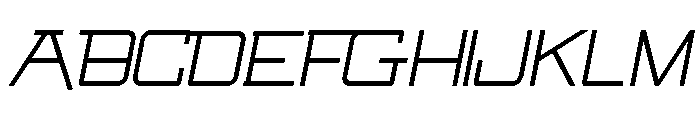 SwingarmYori-LightItalic Font UPPERCASE