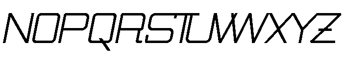 SwingarmYori-LightItalic Font UPPERCASE