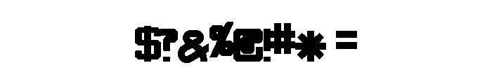 SwingarmYori-Thick Font OTHER CHARS