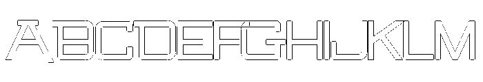 SwingarmYori-ThickHollow Font UPPERCASE