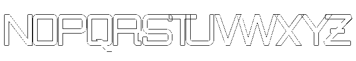 SwingarmYori-ThickHollow Font UPPERCASE