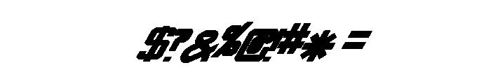 SwingarmYori-ThickItalic Font OTHER CHARS