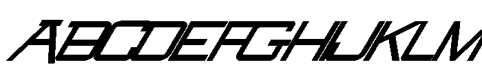 SwingarmYori-ThickItalic Font UPPERCASE