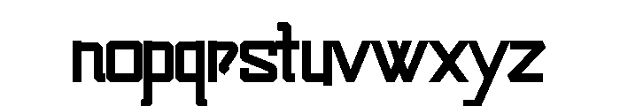 SwingarmYori-Thick Font LOWERCASE