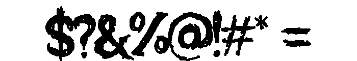 Swinging Wake Font OTHER CHARS