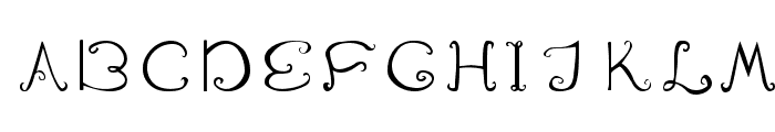 Swirl in the Wonderland Font UPPERCASE