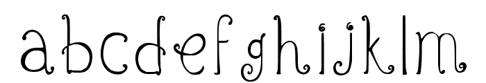 Swirlyq Regular Font LOWERCASE