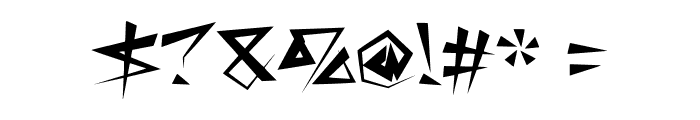Switchblade Regular Font OTHER CHARS