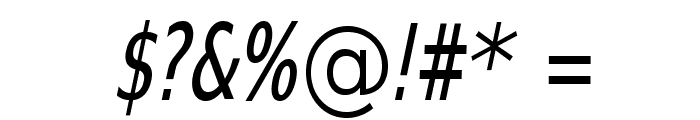 SwitzeraADF-LightCondItalic Font OTHER CHARS