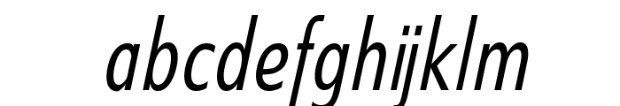 SwitzeraADF-LightCondItalic Font LOWERCASE