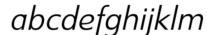 SwitzeraADF-LightItalic Font LOWERCASE