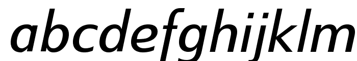 SwitzeraADF-MediumItalic Font LOWERCASE