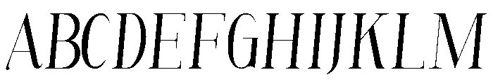 Sword C Demo Condensed Italic Font UPPERCASE