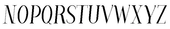 Sword C Demo Condensed Italic Font UPPERCASE