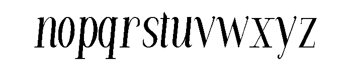 Sword C Demo Condensed Italic Font LOWERCASE