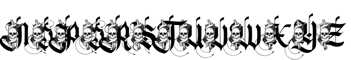 Swordskull PERSONAL USE Font UPPERCASE