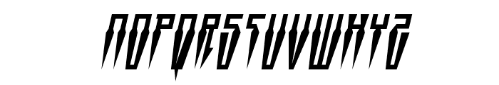 Swordtooth Condensed Italic Font UPPERCASE