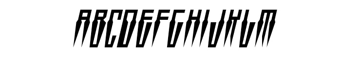 Swordtooth Condensed Italic Font LOWERCASE