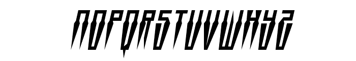 Swordtooth Condensed Italic Font LOWERCASE