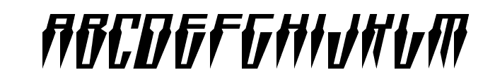 Swordtooth Expanded Italic Font LOWERCASE