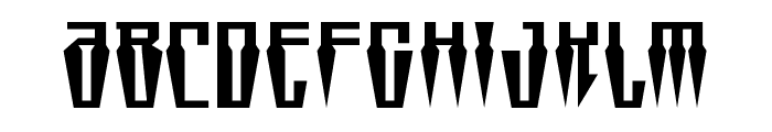 Swordtooth Expanded Font UPPERCASE