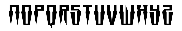 Swordtooth Expanded Font LOWERCASE
