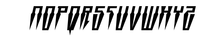 Swordtooth Italic Font UPPERCASE