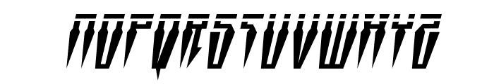 Swordtooth Laser Italic Font UPPERCASE