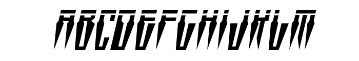 Swordtooth Laser Italic Font LOWERCASE
