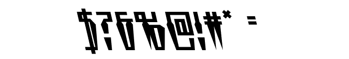 Swordtooth Leftalic Font OTHER CHARS