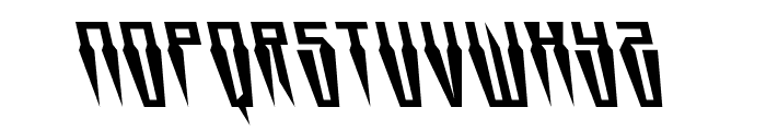 Swordtooth Leftalic Font LOWERCASE
