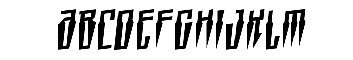 Swordtooth Rotalic Font UPPERCASE