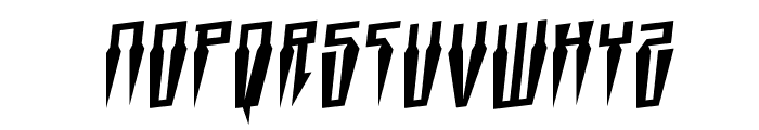 Swordtooth Rotalic Font UPPERCASE